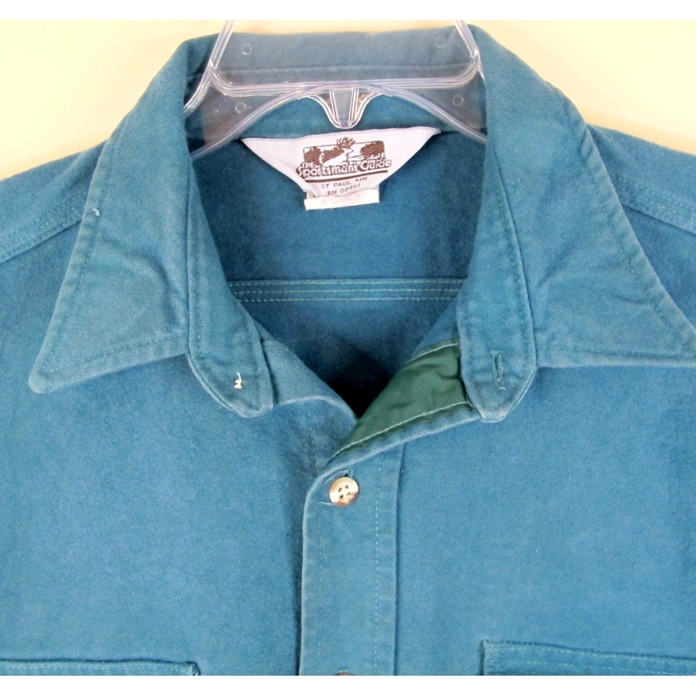 Vintage The‎ Sportsman's Guide Long Sleeve Button Up Shirt Men's L Made in USA - Picture 2 of 7